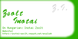 zsolt inotai business card